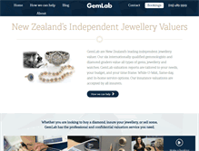 Tablet Screenshot of gemlab.co.nz